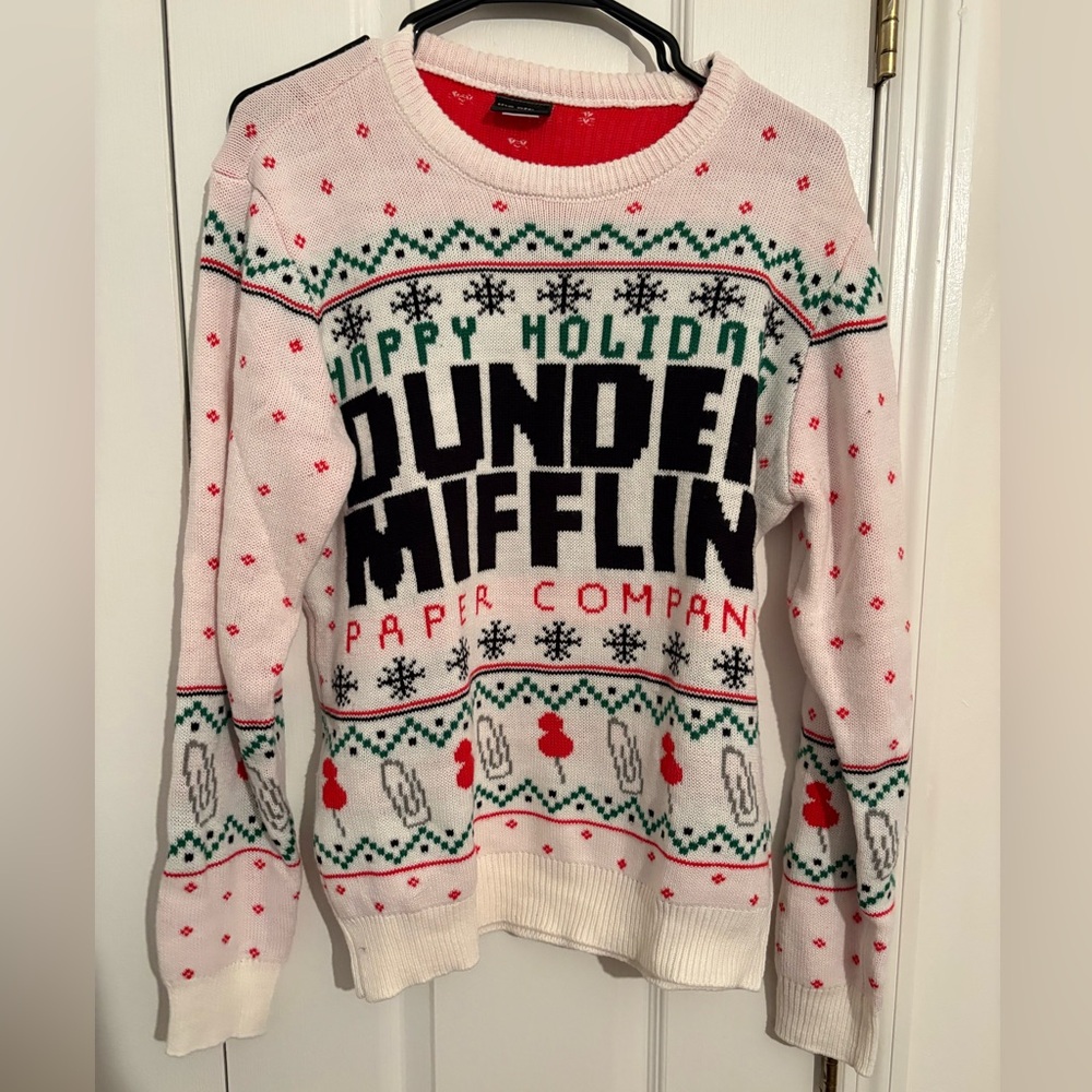 The Office Dunder Mifflin Men’s Ugly Christmas Sweater